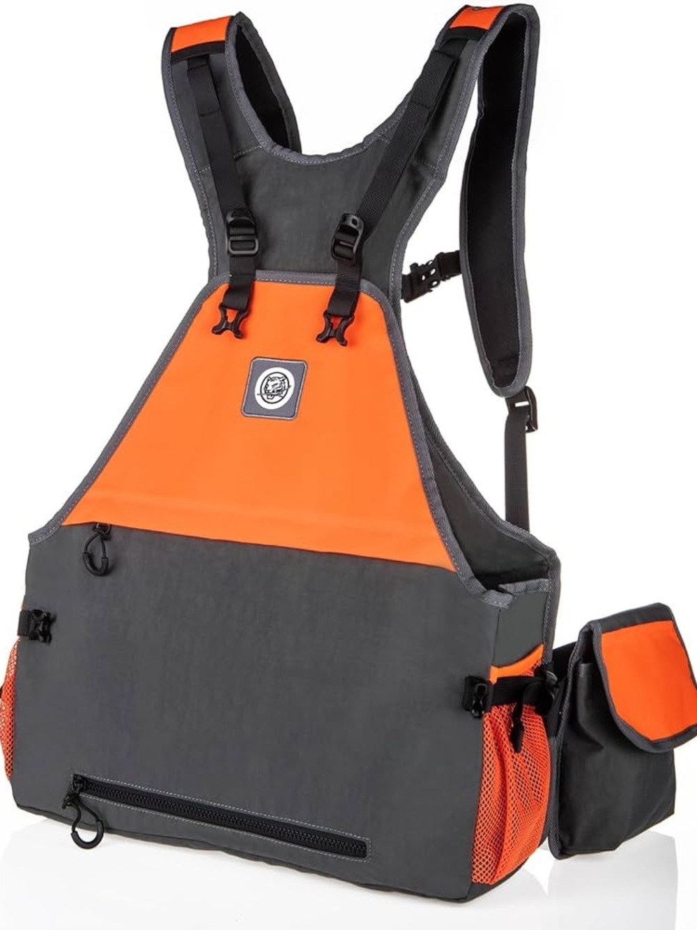 High-Visibility Hunting TKLoop Orange & Gray Men's Utility Vest Bag. Used once.